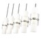 Z-Lite Cayden Linear Chandelier, 5-Light, 4.75 In.W x 42 In.L x 16.75 In.H, Brushed Nickel/Clear 1946P-5L-BN - alternate 5